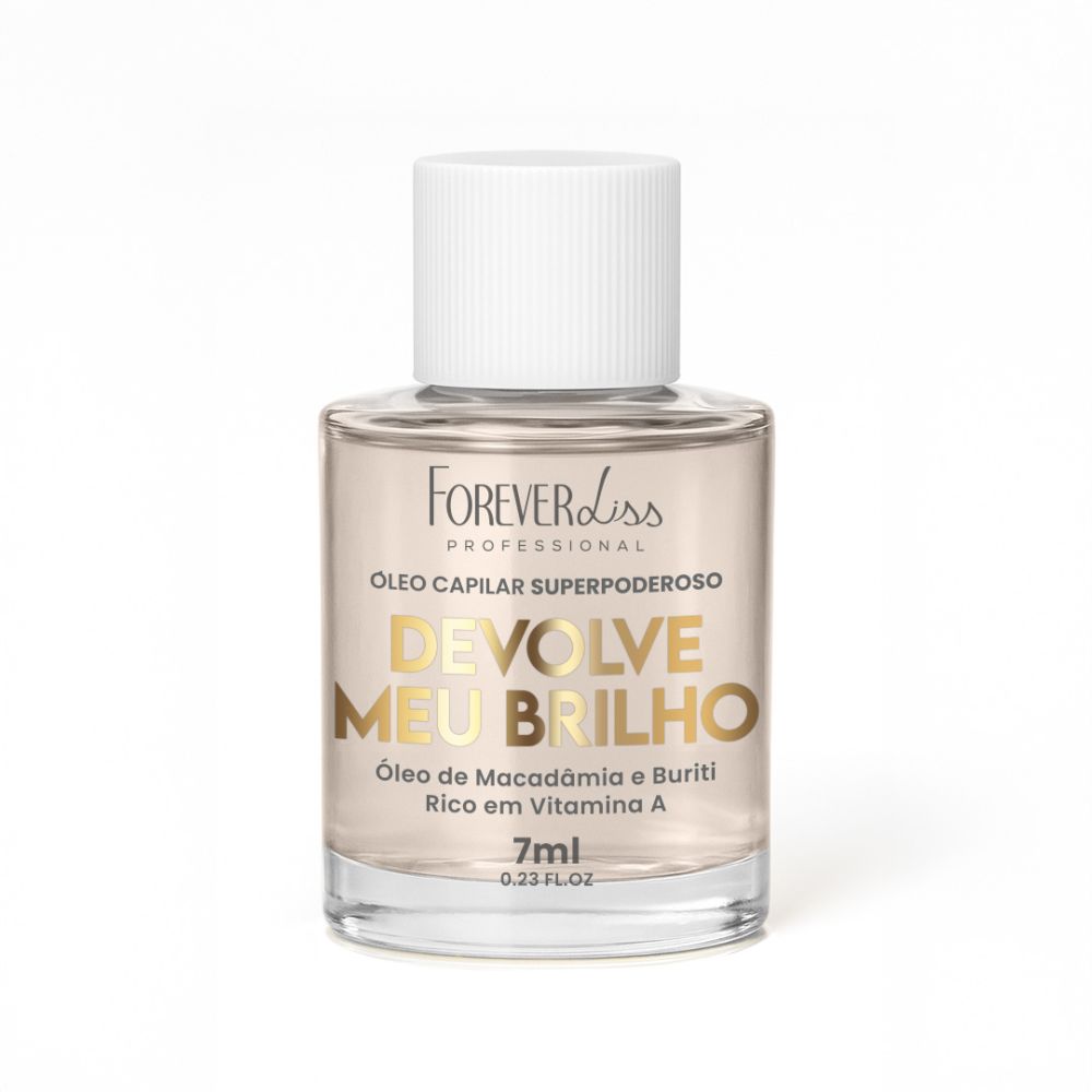 Óleo Capilar Superpoderoso Devolve Meu Brilho 7ml - Forever Liss Produto - Óleo Capilar Superpoderoso Devolve Meu Brilho 7ml - Forever Liss