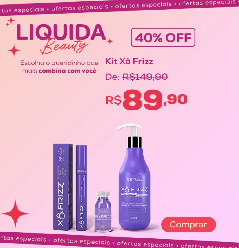 Banner Kit Xô Frizz Forever Liss - Liquida