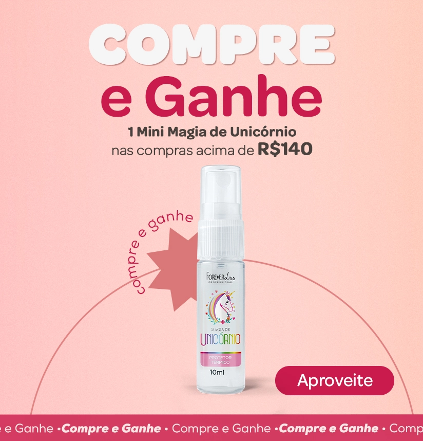 Banner GANHE Mini Mágia de Unicórnio acima de R0