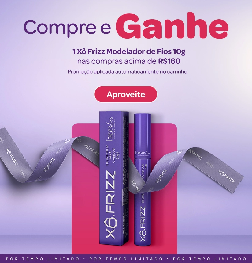 Ganhe Xo Frizz Delineador acima de 160 Banner Ganhe Xo Frizz Delineador acima de 160