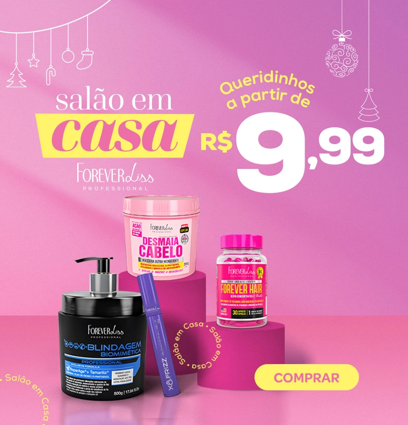 Produtos por 9,99 campanha Salao em Casa Banner Produtos por 9,99 campanha Salao em Casa