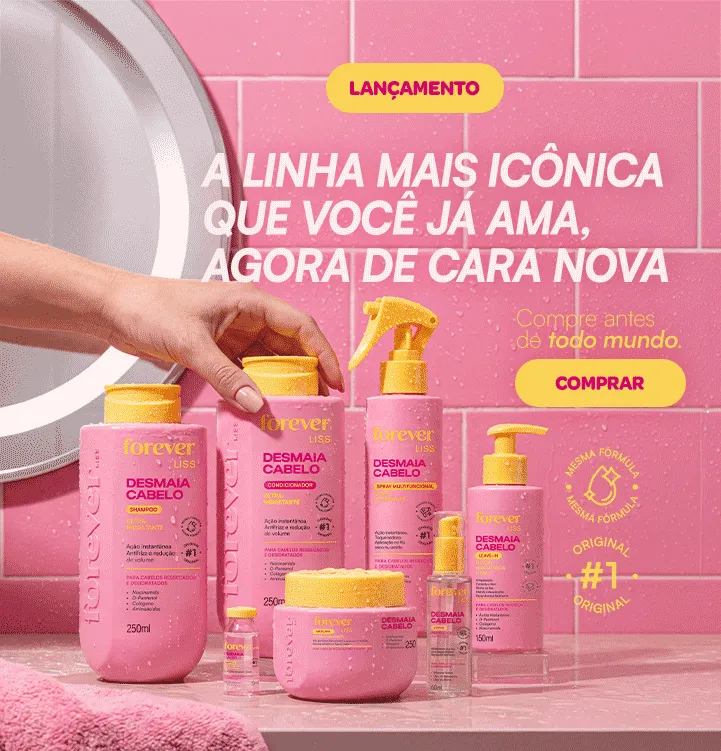 Rebranding Desmaia Cabelo Forever Liss Banner Rebranding Desmaia Cabelo Forever Liss