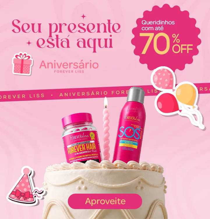Aniversário Forevers Liss Até 70% OFF - Capa Banner Aniversário Forevers Liss Até 70% OFF - Capa