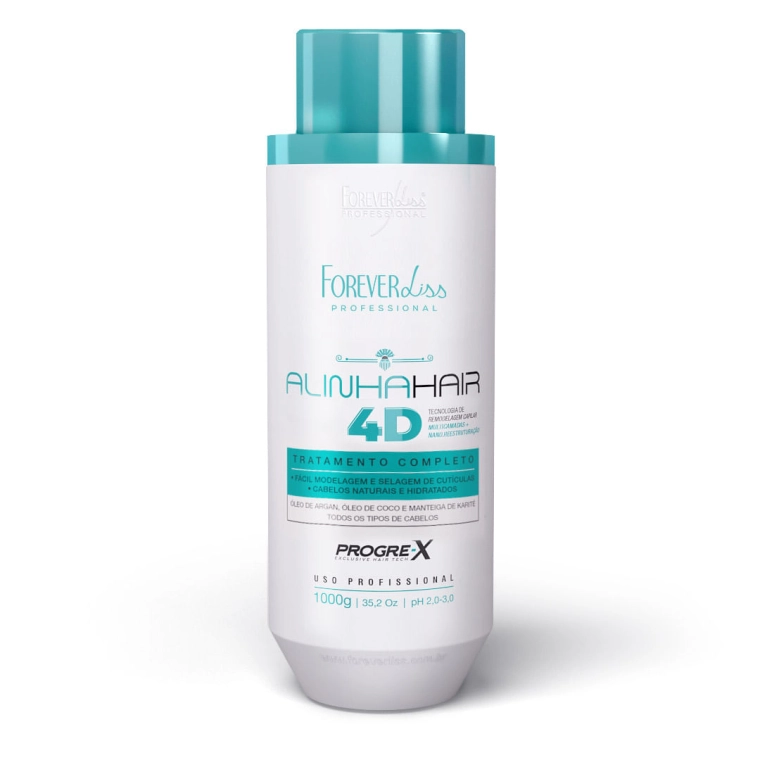 AlinhaHair 4D Realinhamento Capilar 1000g - Forever Liss Produto AlinhaHair 4D Realinhamento Capilar 1000g - Forever Liss