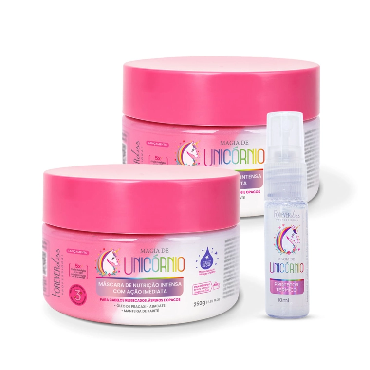 Produto Combo com 2 Máscaras Magia de Unicórnio Forever Liss