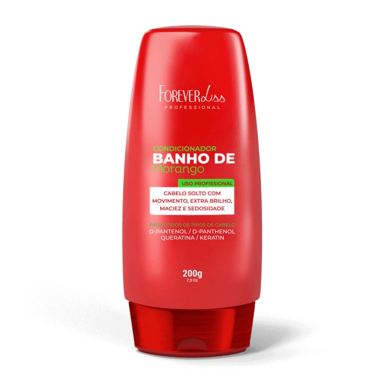 Produto Condicionador Banho de Verniz Morango Forever Liss 200g
