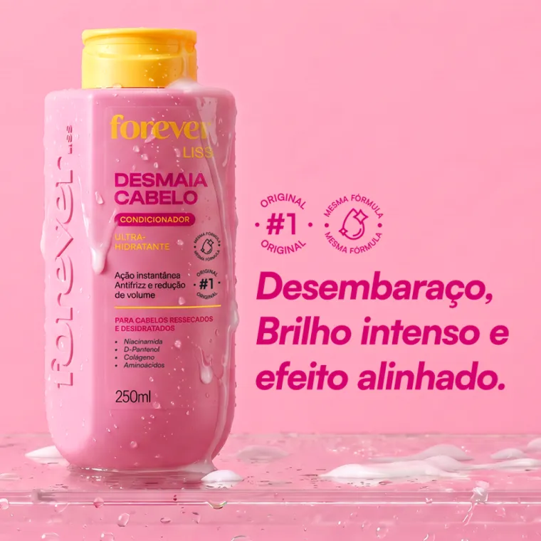 Condicionador Desmaia Cabelo Forever Liss 500ml Produto Condicionador Desmaia Cabelo Forever Liss 500ml