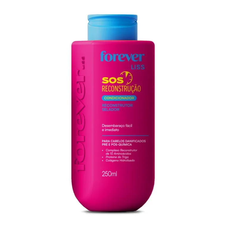 Condicionador SOS Reconstrução Forever Liss 250ml Produto Condicionador SOS Reconstrução Forever Liss 250ml