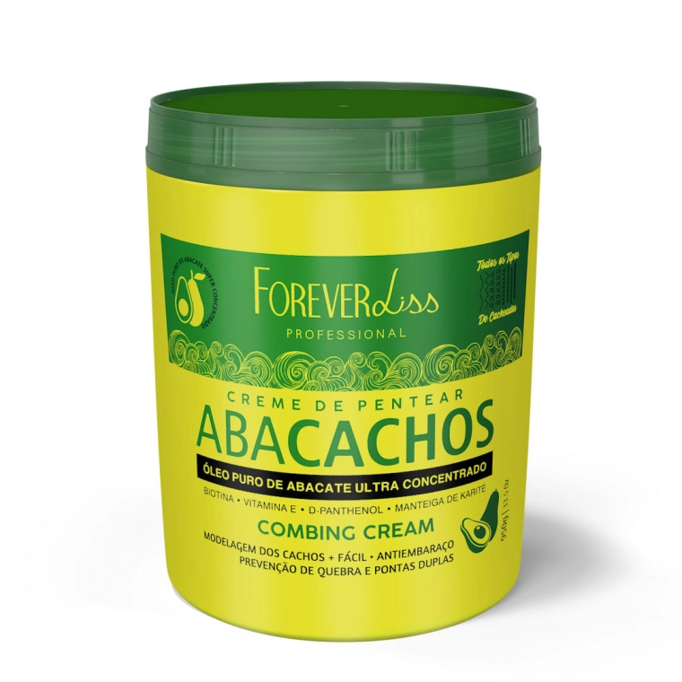 Creme de Pentear para Cacheadas Abacachos 950g Forever Liss Produto Creme de Pentear para Cacheadas Abacachos 950g Forever Liss