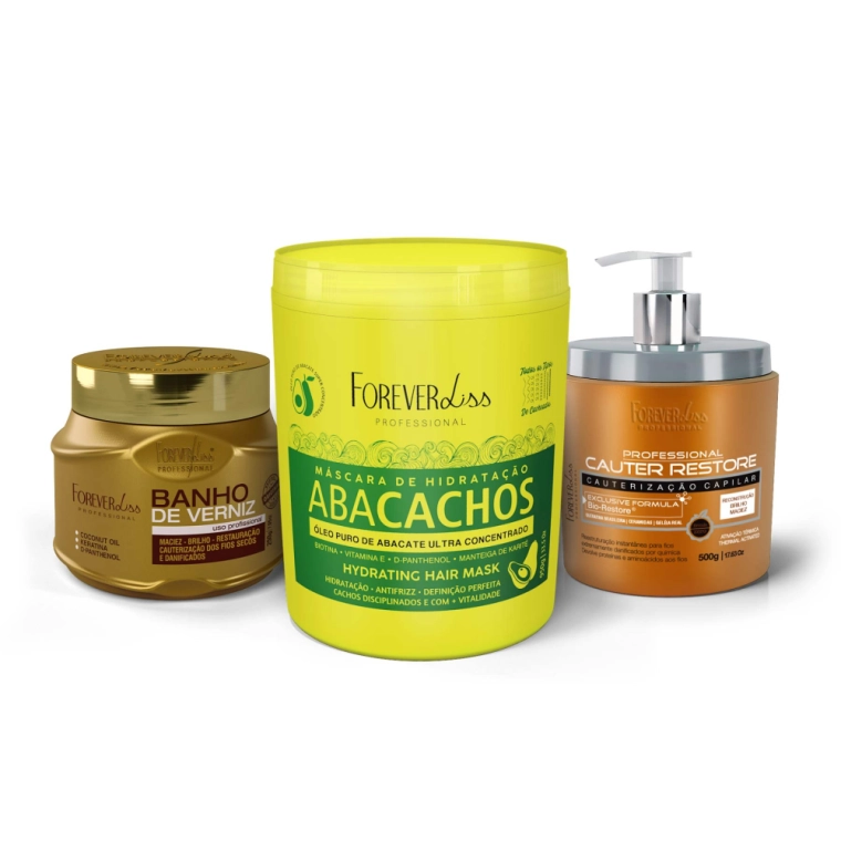 Produto Cronograma Capilar para Cabelos Cacheados Forever Liss