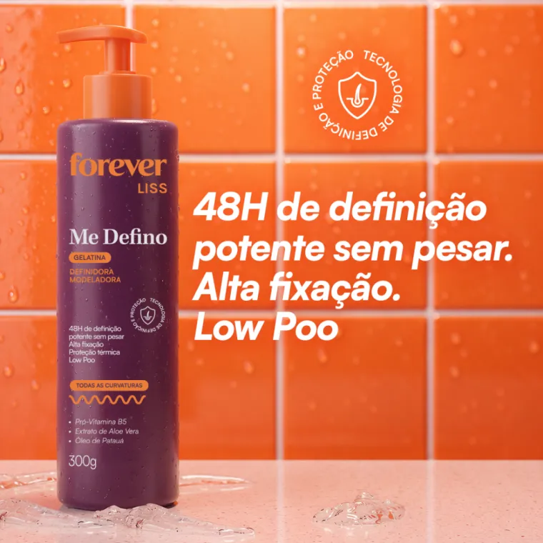 Gelatina Modeladora Me Defino Forever Liss 300g Produto Gelatina Modeladora Me Defino Forever Liss 300g
