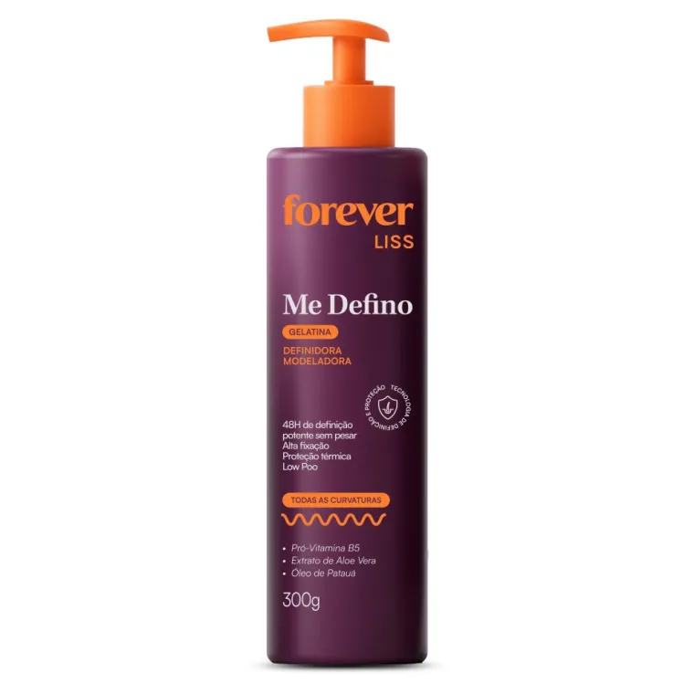 Gelatina Modeladora Me Defino Forever Liss 300g Produto Gelatina Modeladora Me Defino Forever Liss 300g