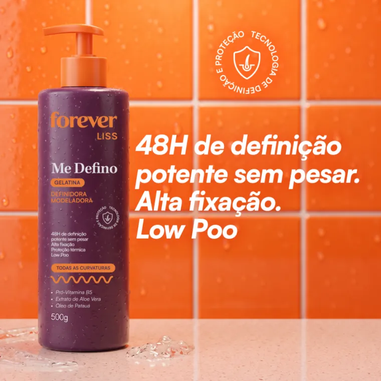 Gelatina Modeladora Me Defino Forever Liss 500g Produto Gelatina Modeladora Me Defino Forever Liss 500g