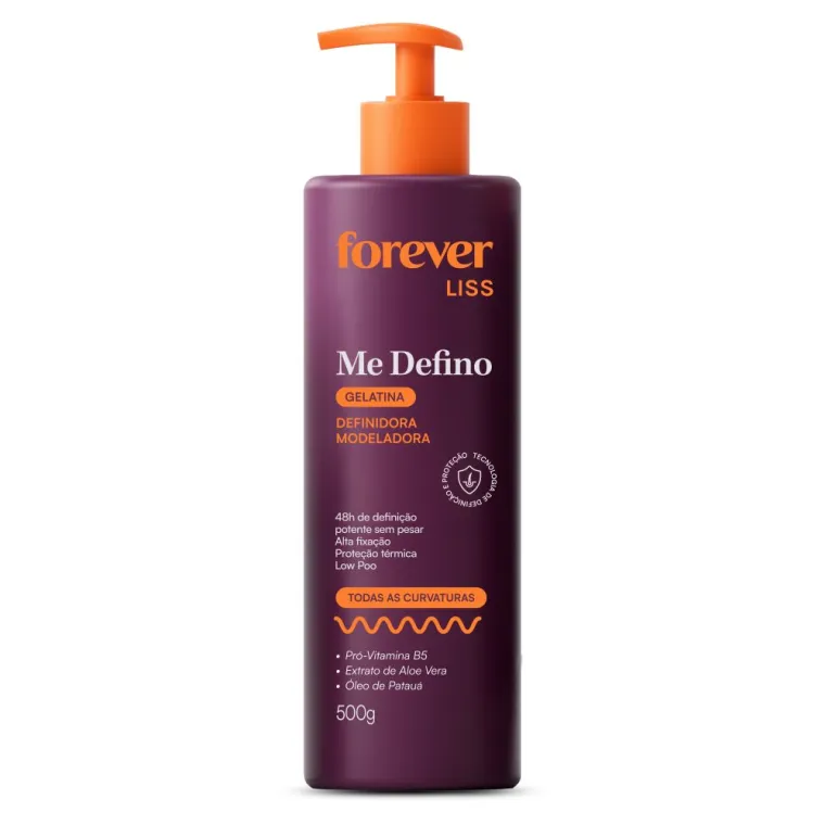 Gelatina Modeladora Me Defino Forever Liss 500g Produto Gelatina Modeladora Me Defino Forever Liss 500g