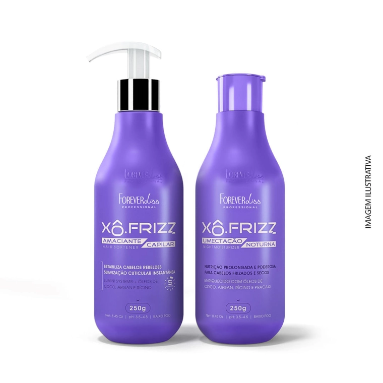 Produto Kit Amaciante Capilar e Umectação Noturna Xô Frizz Forever Liss
