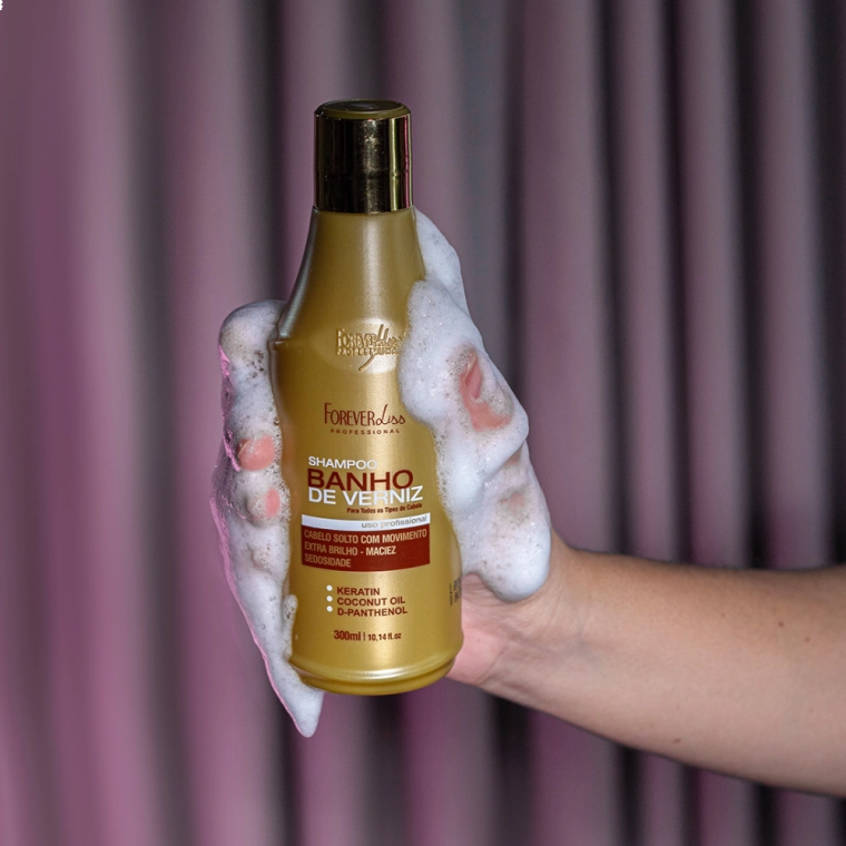Produto Kit Banho de Verniz com Shampoo e Condicionador Forever Liss