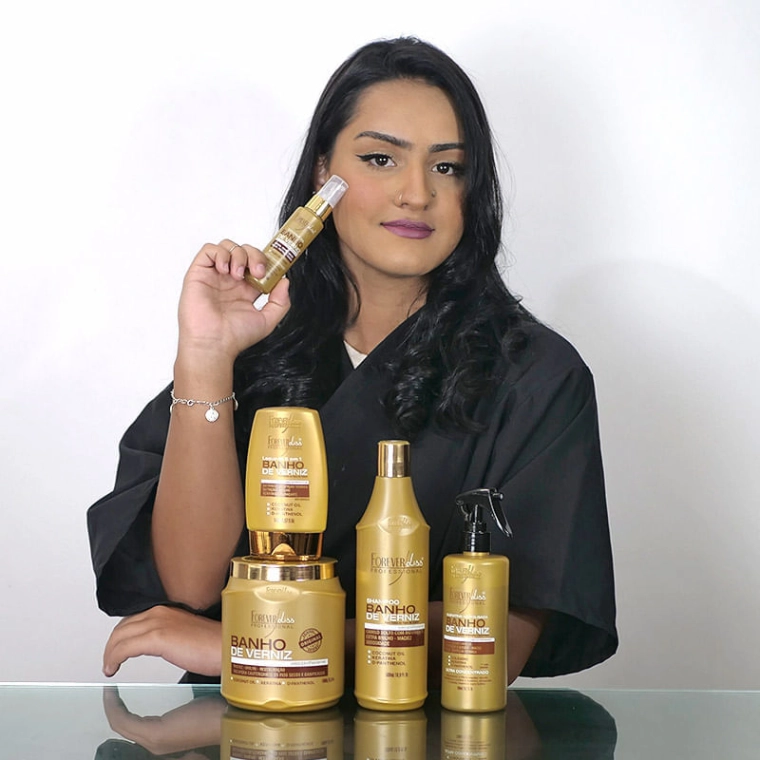 Produto Kit Banho de Verniz e Vinagre de Maçã Forever Liss