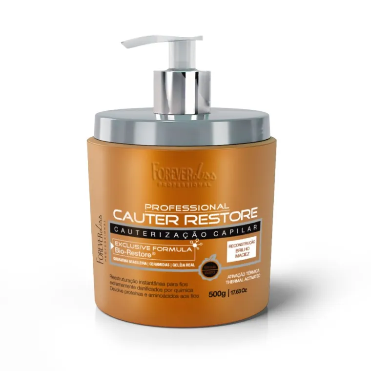 Kit Cauter Restore 500g e SOS Reconstrução Forever Liss 250ml Produto Kit Cauter Restore 500g e SOS Reconstrução Forever Liss 250ml
