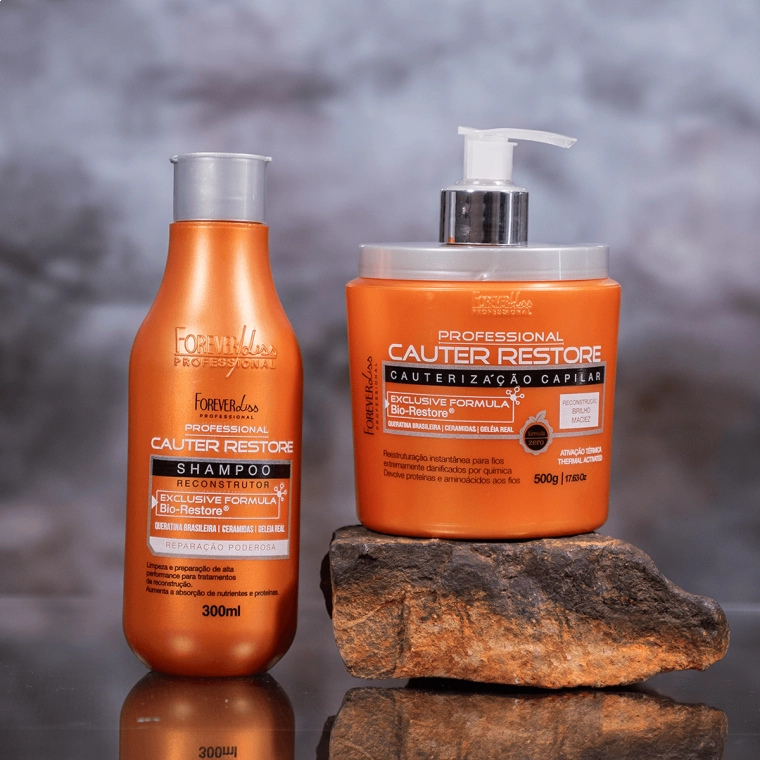 Produto Kit Cauterização Capilar Cauter Restore Forever Liss