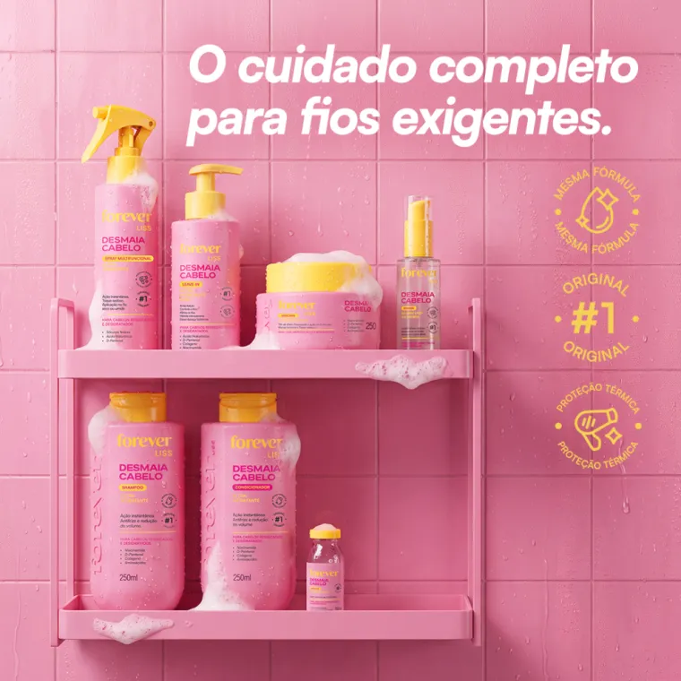 Produto Kit Completo Desmaia Cabelo Forever Liss