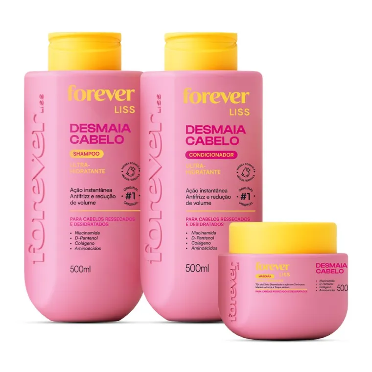 Kit Desmaia Cabelo Forever Liss Produto Kit Desmaia Cabelo Forever Liss