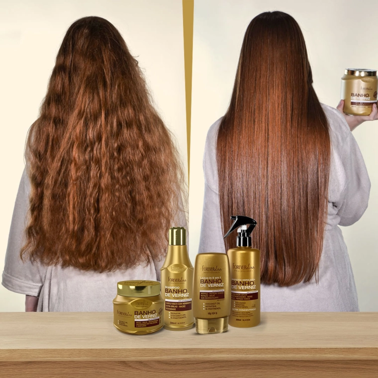 Produto Kit Especial Banho de Verniz Forever Liss com Shampoo 300ml Máscara 250g