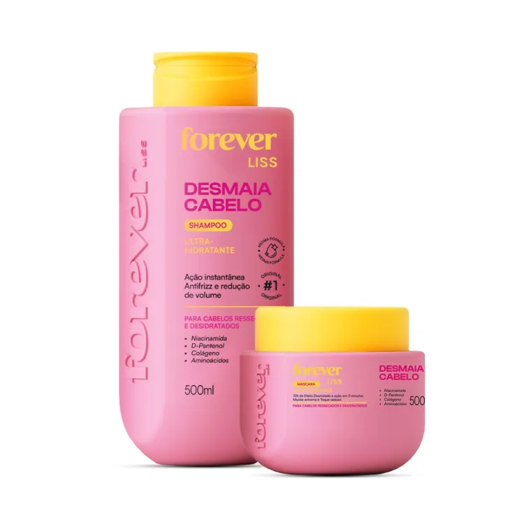 Kit Especial Desmaia Cabelo Forever Liss 500g Produto Kit Especial Desmaia Cabelo Forever Liss 500g