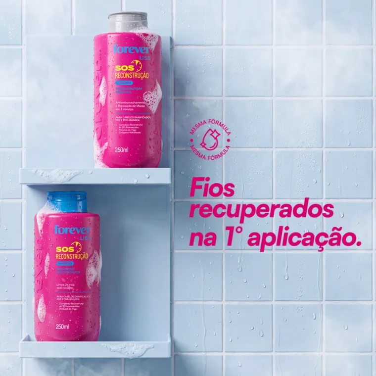 Kit Especial SOS Reconstrução Forever Liss Produto Kit Especial SOS Reconstrução Forever Liss