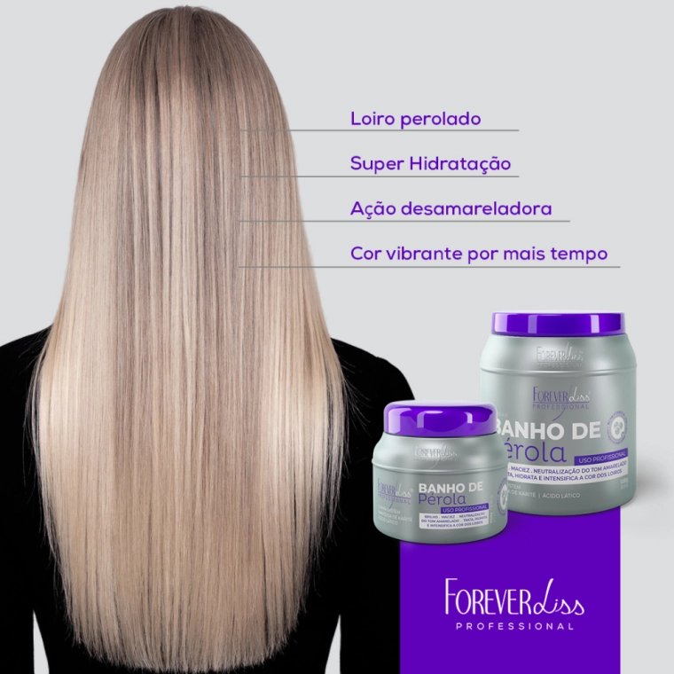 Produto Kit Máscara Banho de Pérola com Reconstrutor SOS Forever Liss