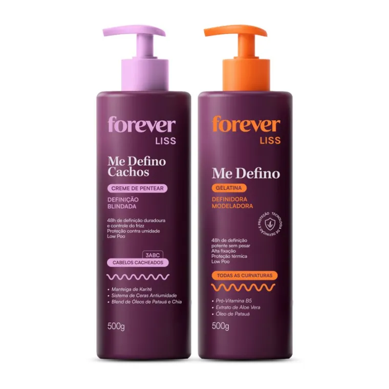 Kit Me Defino Cachos Forever Liss Produto Kit Me Defino Cachos Forever Liss