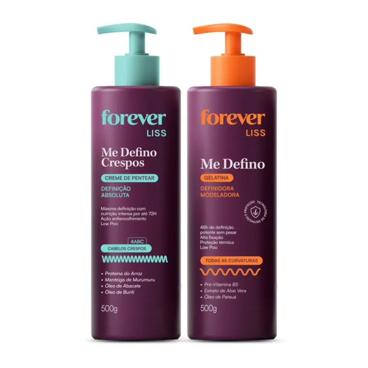 Kit Me Defino Crespos Forever Liss Produto Kit Me Defino Crespos Forever Liss