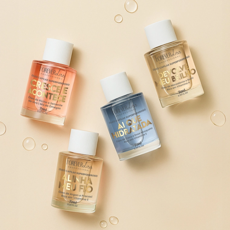 Produto Kit Mini Óleos Capilares Superpoderosos 7ml - Forever Liss