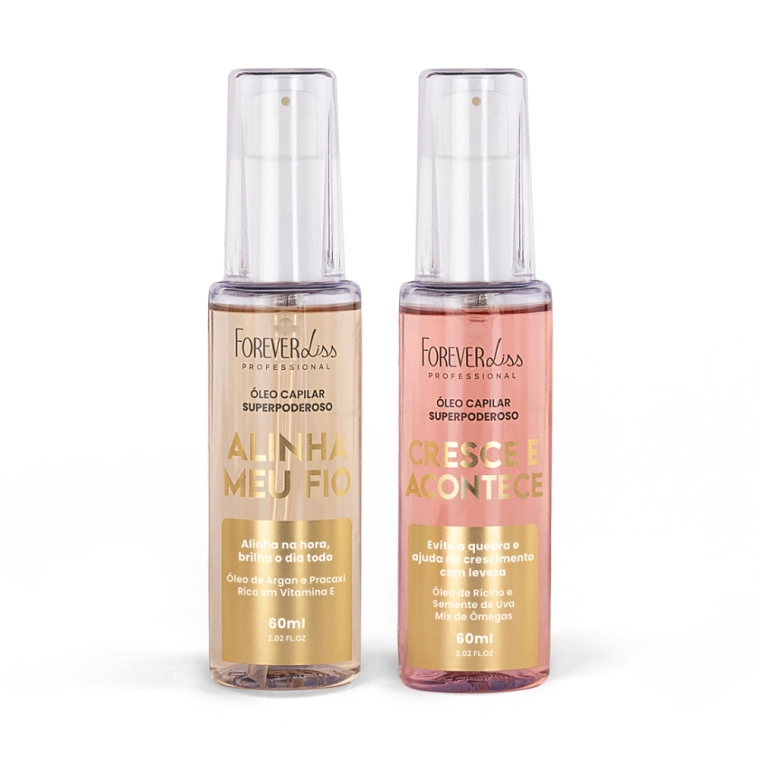 Produto Kit Óleos Capilares Superpoderosos Alinhamento e Crescimento - Forever Liss