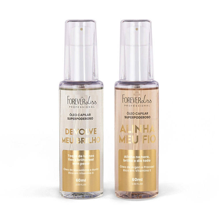 Produto Kit Óleos Capilares Superpoderosos Brilho e Alinhamento Forever Liss