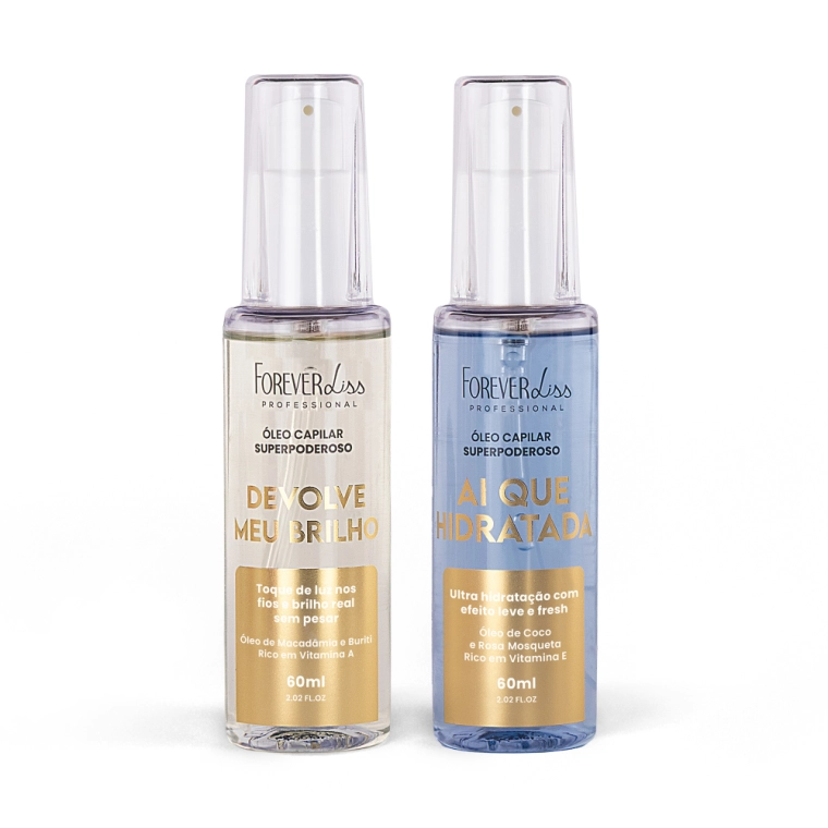 Produto Kit Óleos Capilares Superpoderosos Brilho e Hidratação Forever Liss