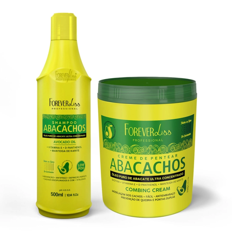 Produto Kit Shampoo e Creme de Pentear Abacachos Forever Liss