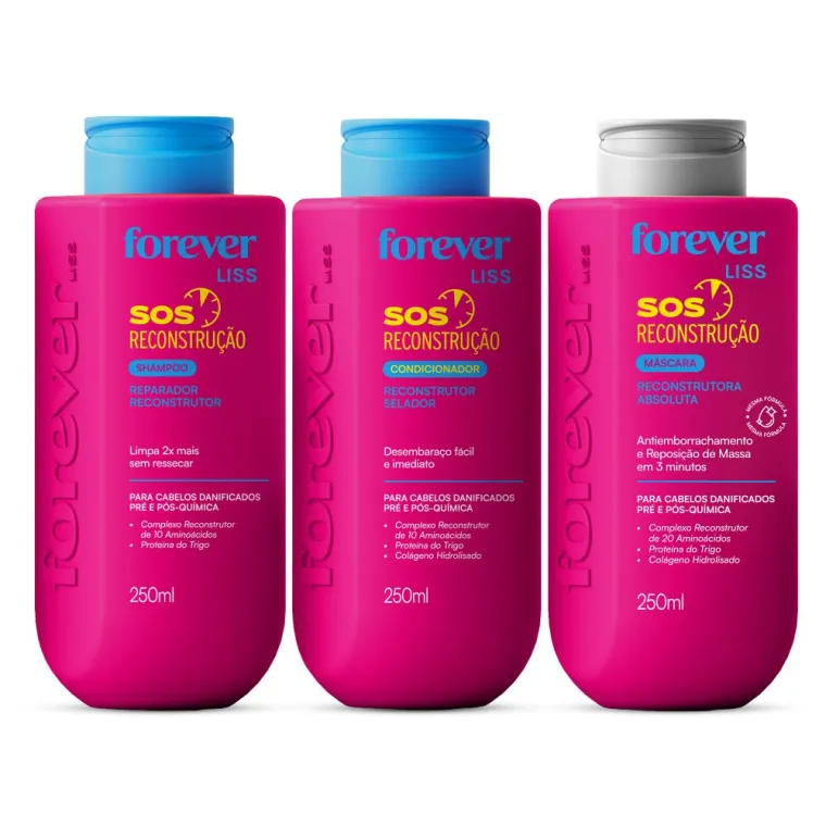 Kit SOS Reconstrução Forever Liss Produto Kit SOS Reconstrução Forever Liss