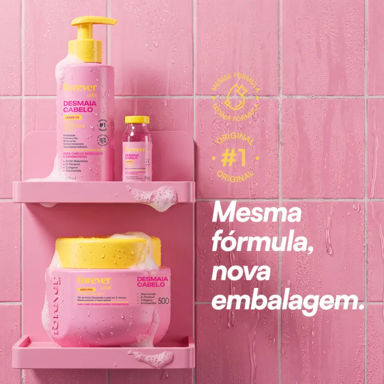 Kit Tratamento Intensivo Desmaia Cabelo Forever Liss Produto Kit Tratamento Intensivo Desmaia Cabelo Forever Liss
