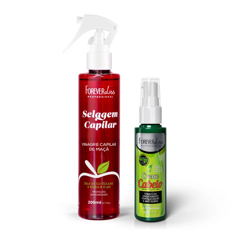 Produto Kit Vinagre Capilar com Tônico Cresce Cabelo Forever Liss