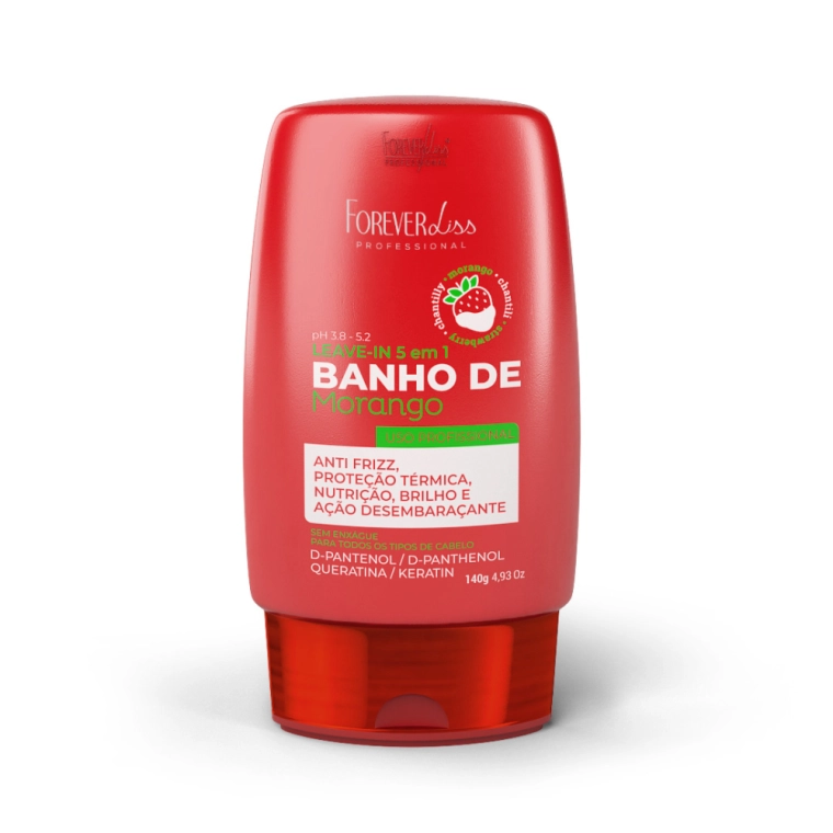 Produto Leave-in Banho de Verniz Morango Forever Liss 140g