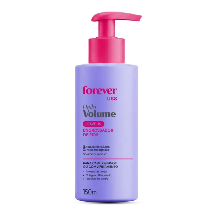 Leave-in Engrossador de fios Hello Volume Forever Liss 150ml Produto Leave-in Engrossador de fios Hello Volume Forever Liss 150ml