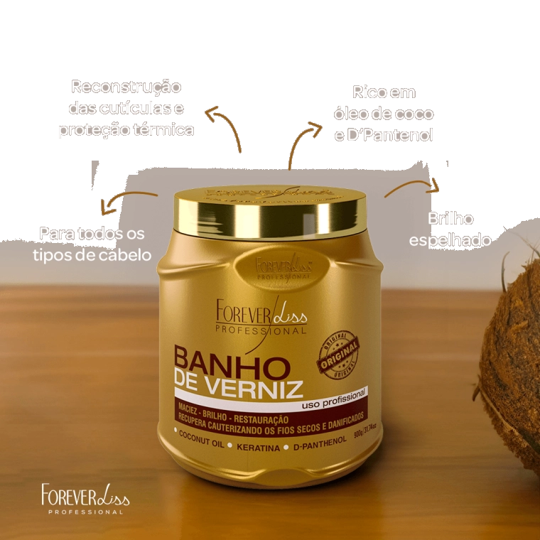 Produto Máscara Banho de Verniz Forever Liss 1Kg