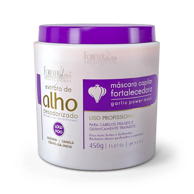 Produto Máscara Capilar de Alho Fortalecedora Forever Liss 450g