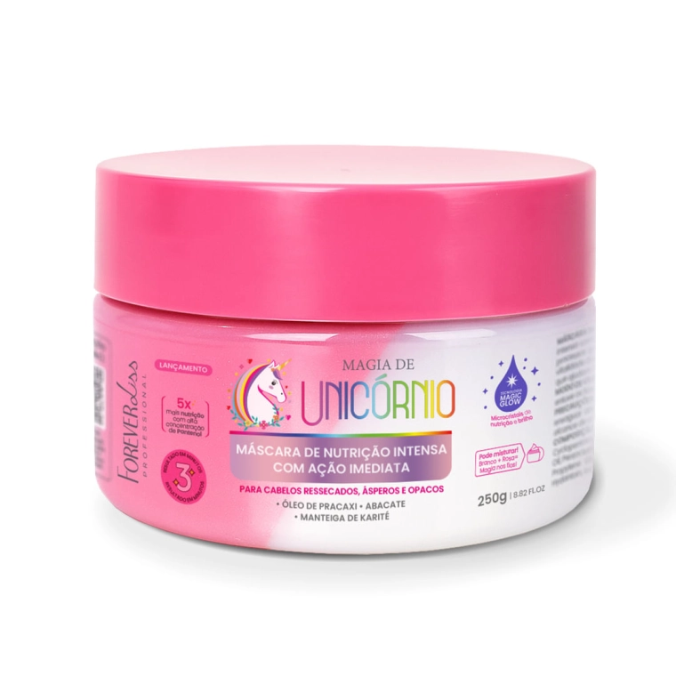 Produto Máscara de Nutrição Intensa Magia de Unicórnio Forever Liss 250g