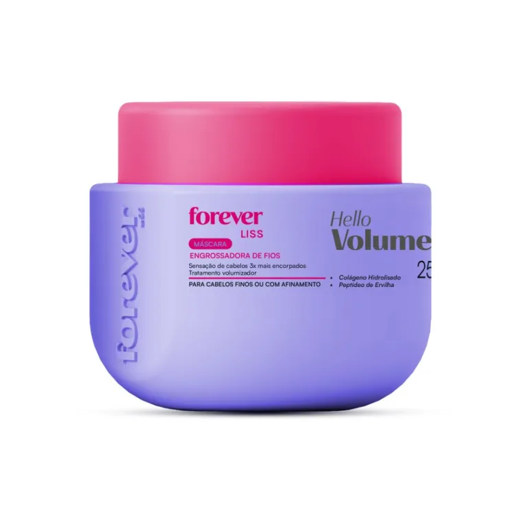 Produto Máscara Engrossadora Hello Volume Forever Liss 250g