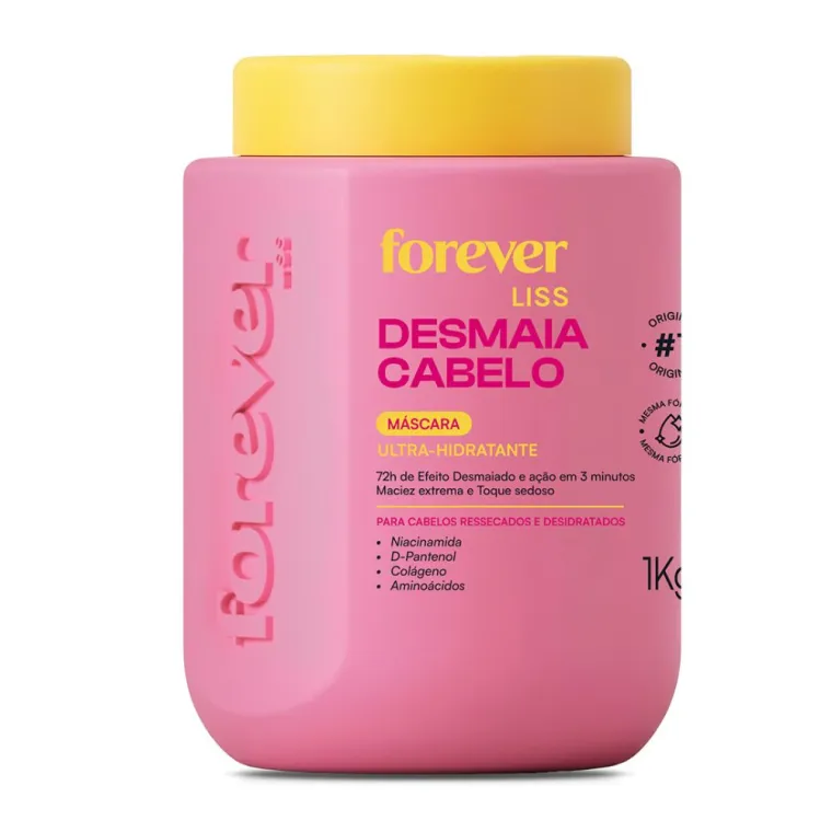 Produto Máscara Hidratante Desmaia Cabelo Forever Liss 1kg