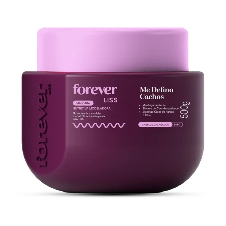 Máscara Nutritiva Me Defino Cachos Forever Liss 500g Produto Máscara Nutritiva Me Defino Cachos Forever Liss 500g