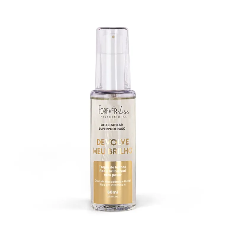 Óleo Capilar Superpoderoso Devolve Meu Brilho 60ml - Forever Liss Produto Óleo Capilar Superpoderoso Devolve Meu Brilho 60ml - Forever Liss