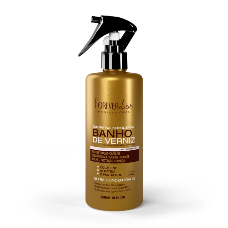 Produto Queratina Hidrolisada Banho de Verniz 300ml - Forever Liss