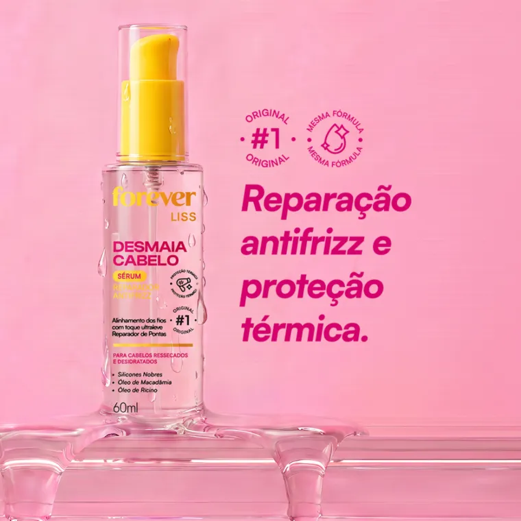 Sérum Reparador Desmaia Cabelo Forever Liss 60ml Produto Sérum Reparador Desmaia Cabelo Forever Liss 60ml